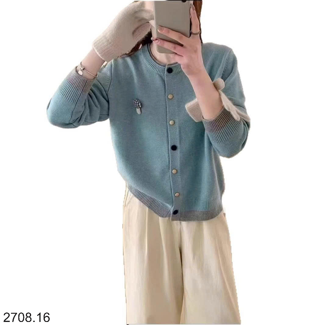 25HA2708.16 - CARDIGAN LEN PHỐI VIỀN