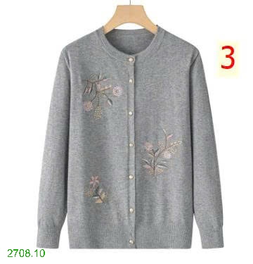25HA2708.10 - ÁO CARDIGAN LEN NỮ TRUNG NIÊN