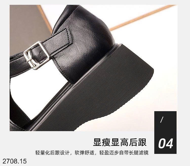 25HA2708.15 - SANDAL HỞ MŨI KHUY CÀI THOÁNG KHÍ