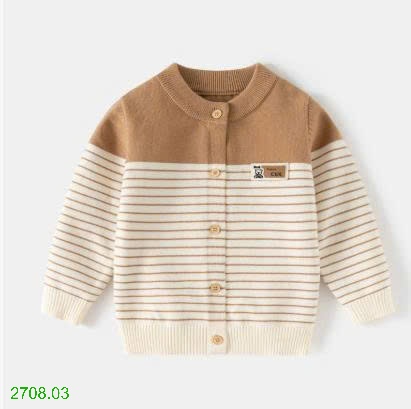 25HA2708.03 - ÁO CARDIGAN LEN BÉ TRAI