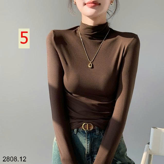 25HA2808.12 - ÁO GIỮ NHIỆT CỔ 5 PHÂN NỮ