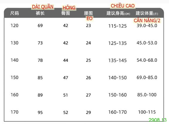 25HA2908.13 - QUẦN JEAN SIZE ĐẠI BÉ TRAI