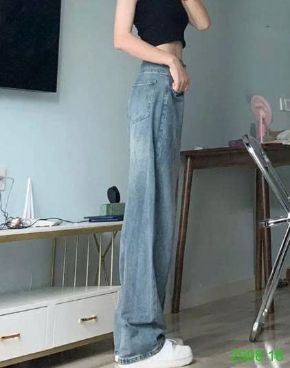 25HA2908.18 - QUẦN JEAN XUÔNG LƯNG CAO NỮ