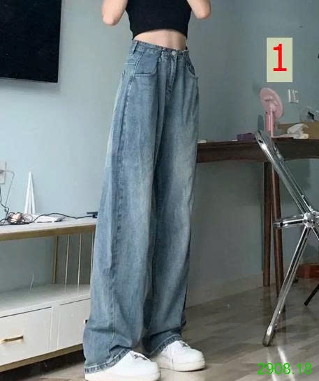 25HA2908.18 - QUẦN JEAN XUÔNG LƯNG CAO NỮ