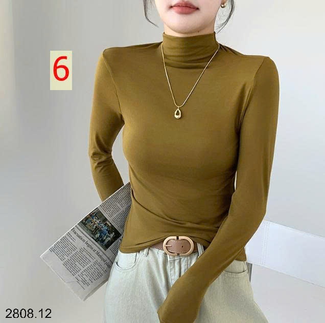 25HA2808.12 - ÁO GIỮ NHIỆT CỔ 5 PHÂN NỮ
