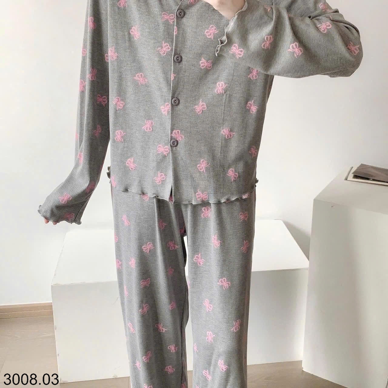 25HA3008.03 - BỘ THU ĐÔNG TĂM MẶC NHÀ CHO NỮ