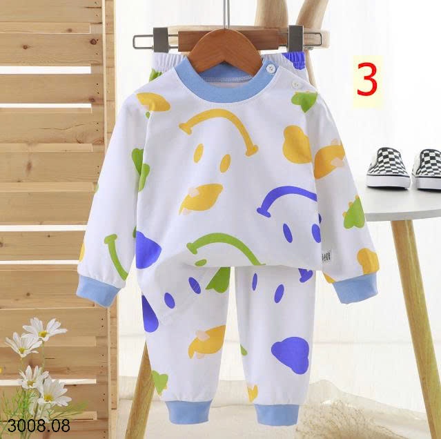 25HA3008.08 - SET 2 BỘ THU ĐÔNG MẶC NHÀ HOẠT HÌNH CHO BÉ YÊU