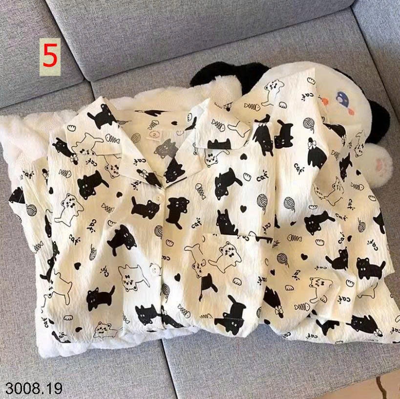 25HA3008.19 - BỘ PIZAMA NHĂN MẶC NHÀ