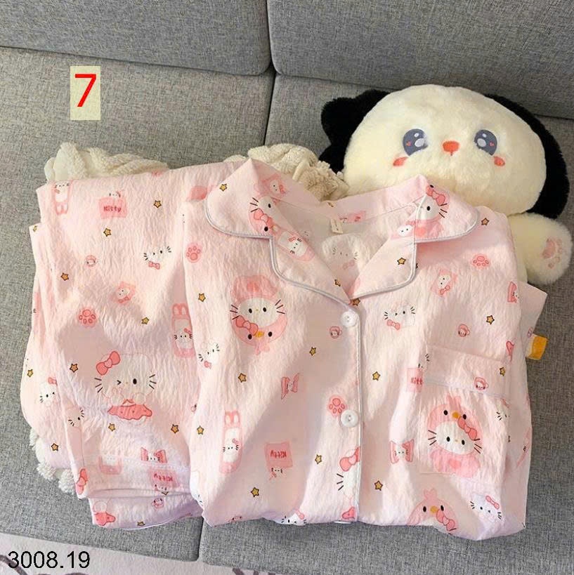 25HA3008.19 - BỘ PIZAMA NHĂN MẶC NHÀ