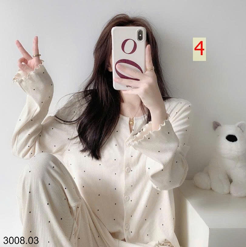 25HA3008.03 - BỘ THU ĐÔNG TĂM MẶC NHÀ CHO NỮ