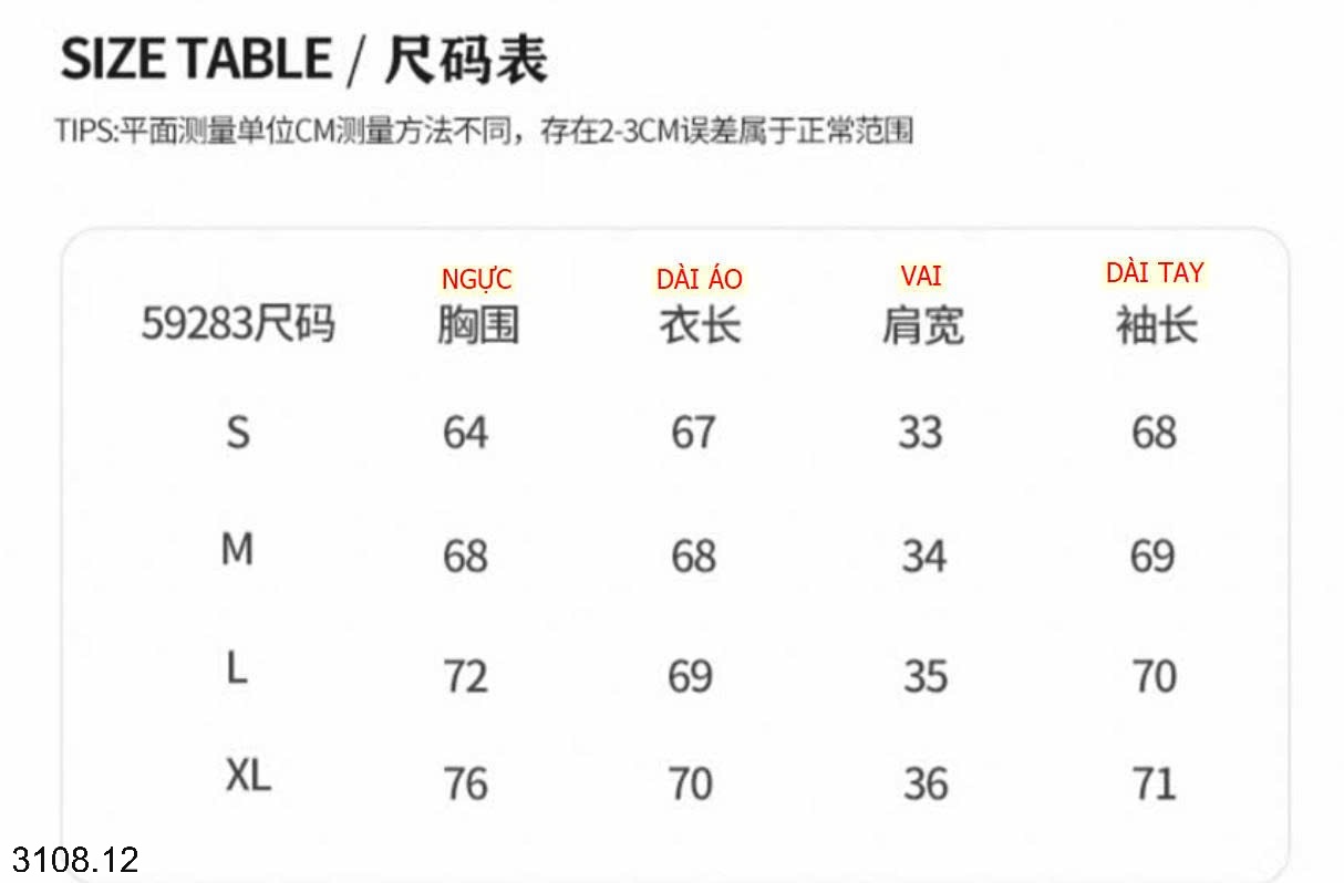 25HA3108.12 - ÁO LEN DÀI TAY MOSEQUEEN