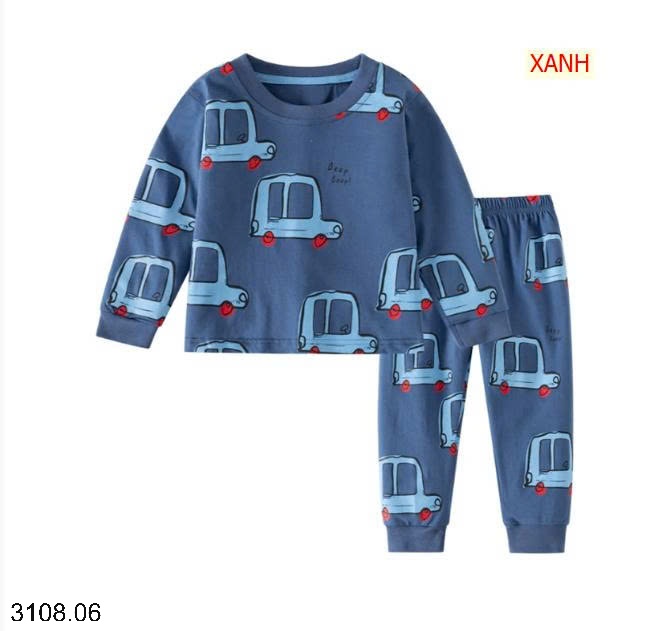25HA3108.06 - BỘ MẶC NHÀ HOẠT HÌNH CHO BÉ YÊU