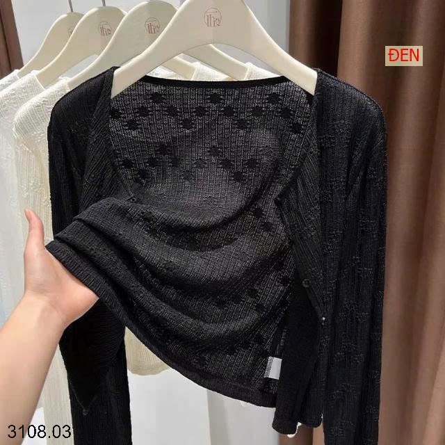 25HA3108.03 - ÁO CARDIGAN MỎNG KHOÁC NGOÀI