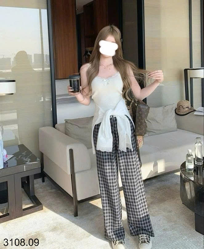 25HA3108.09 - SET ÁO LEN 2 CHI TIẾT MOSES QUEEN