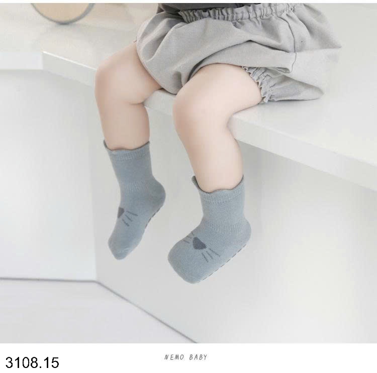 25HA3108.15 - SET 5 ĐÔI TẤT NEMO CHỐNG TRƠN TRƯỢT CHO BÉ