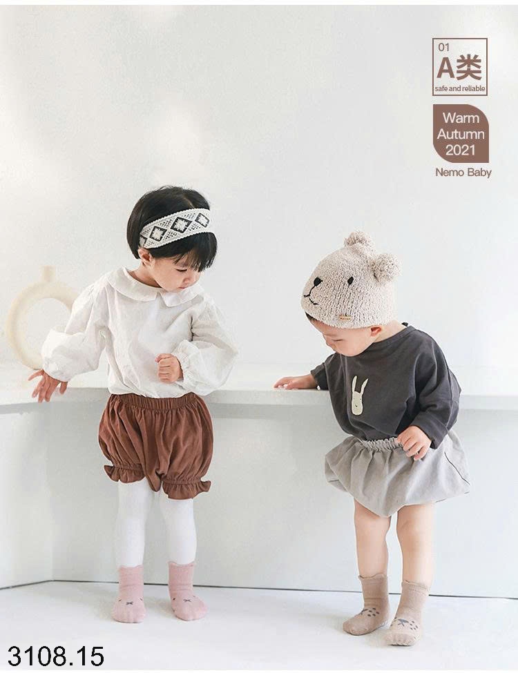 25HA3108.15 - SET 5 ĐÔI TẤT NEMO CHỐNG TRƠN TRƯỢT CHO BÉ
