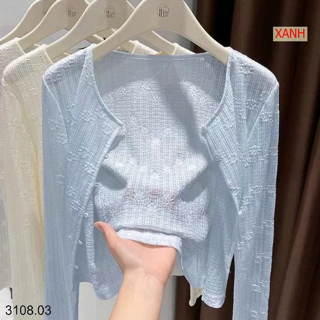 25HA3108.03 - ÁO CARDIGAN MỎNG KHOÁC NGOÀI
