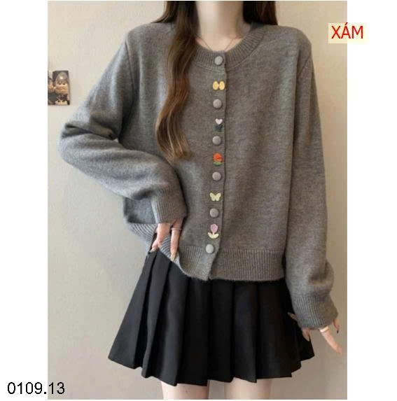 25HA0109.13 - ÁO LEN CARDIGAN NỮ
