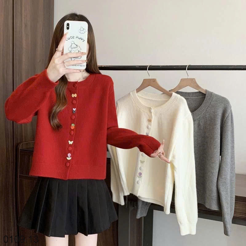 25HA0109.13 - ÁO LEN CARDIGAN NỮ