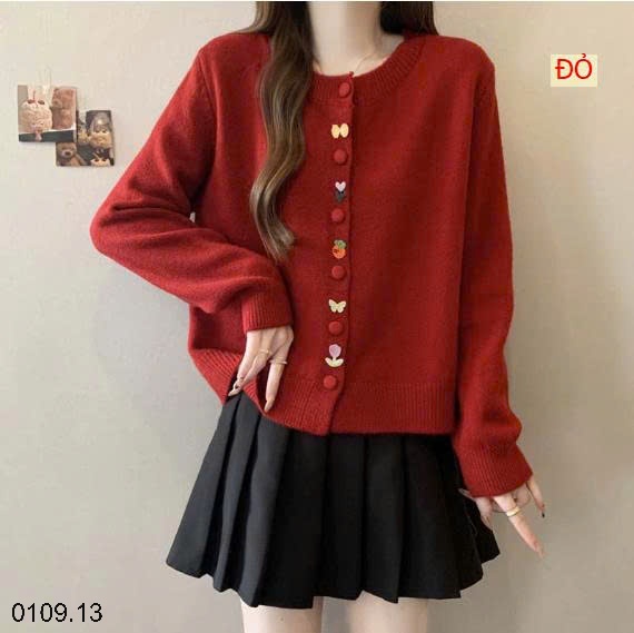 25HA0109.13 - ÁO LEN CARDIGAN NỮ