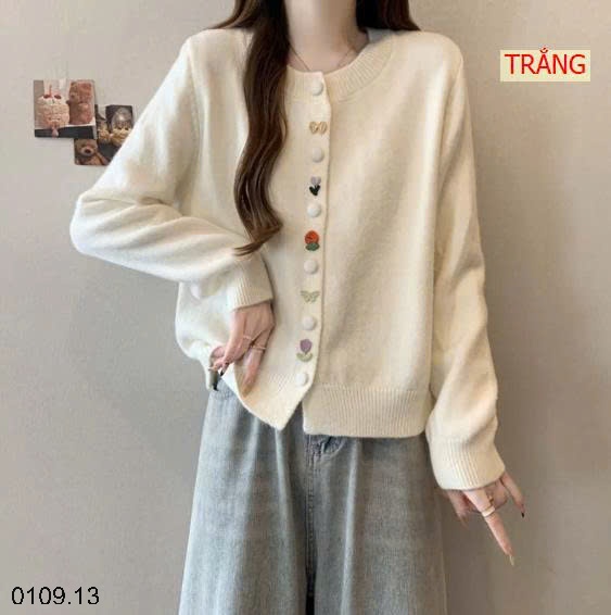 25HA0109.13 - ÁO LEN CARDIGAN NỮ