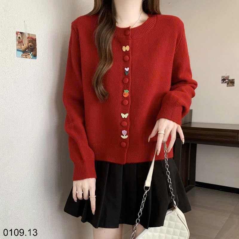 25HA0109.13 - ÁO LEN CARDIGAN NỮ