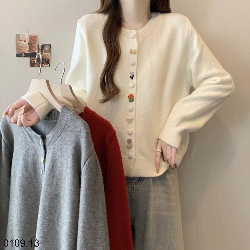 25HA0109.13 - ÁO LEN CARDIGAN NỮ