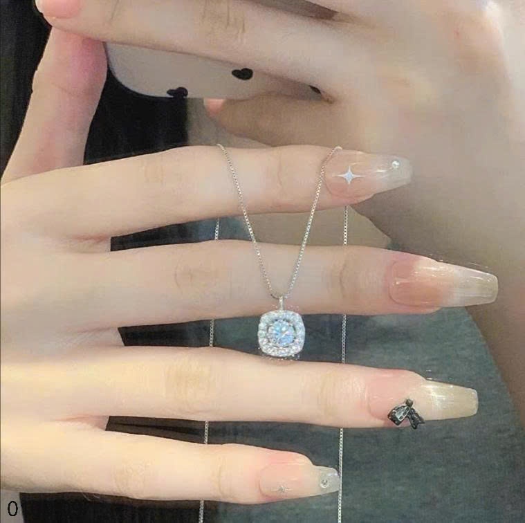 25HA0109.09 - DÂY CHUYỀN BẠC ĐÍNH ĐÁ ZIRCON THƯƠNG HIỆU CHOMEL KERINA
