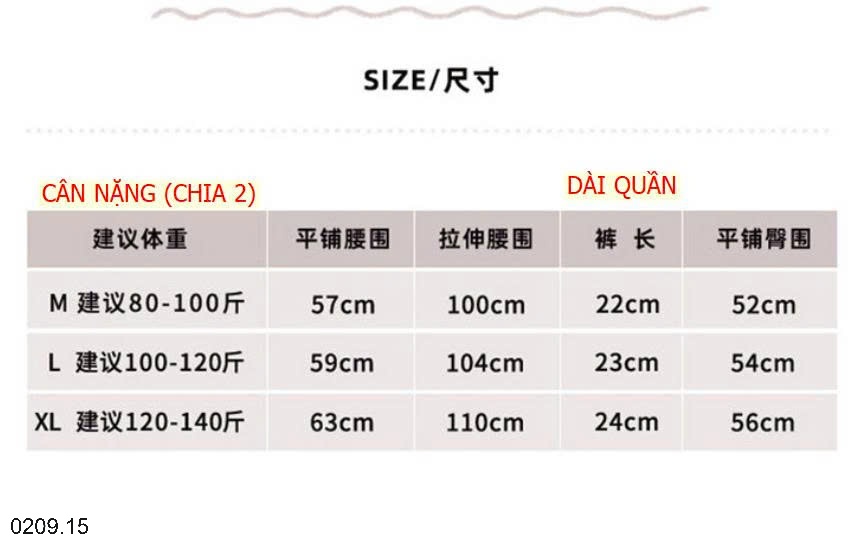 25HA0209.15 - SET 6 QUẦN CHÍP SU ĐÚC