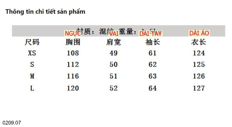 25HA0209.07 - ÁO KHOÁC LÔNG CỪU DÁNG DÀI