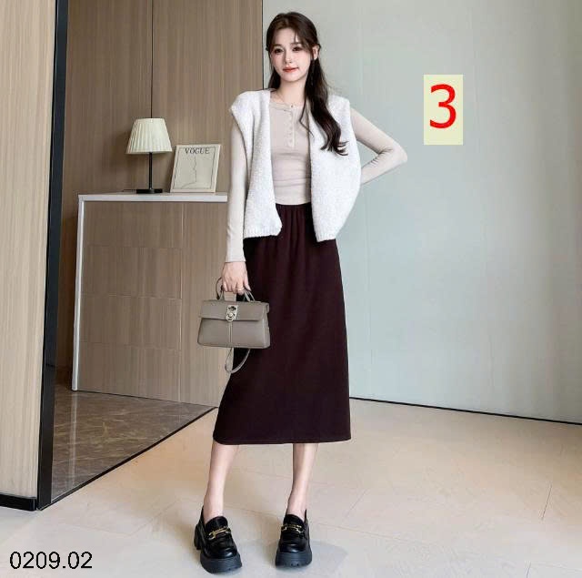 25HA0209.02 - CHÂN VÁY CHỮ A CHO NỮ