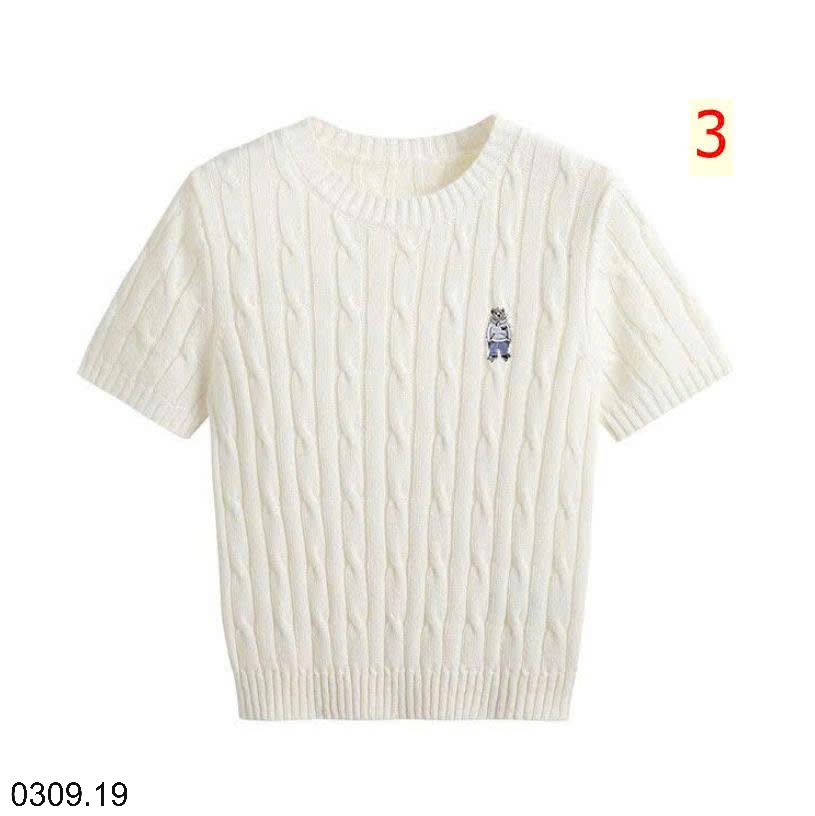25HA0309.19 - ÁO LEN CỘC TAY VẶN THỪNG