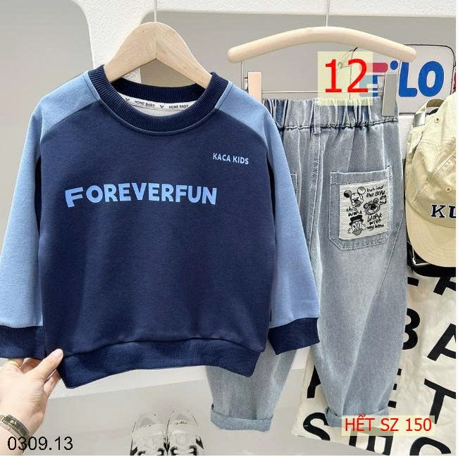 25HA0309.13 - ÁO NỈ BÉ TRAI KACADY
