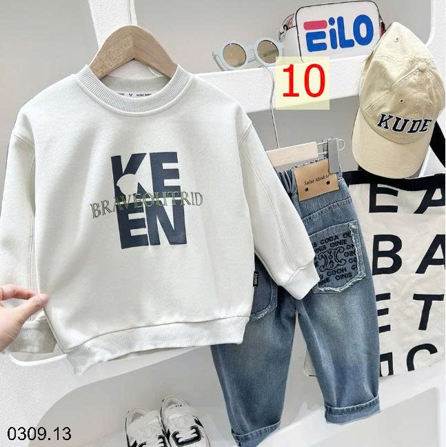 25HA0309.13 - ÁO NỈ BÉ TRAI KACADY
