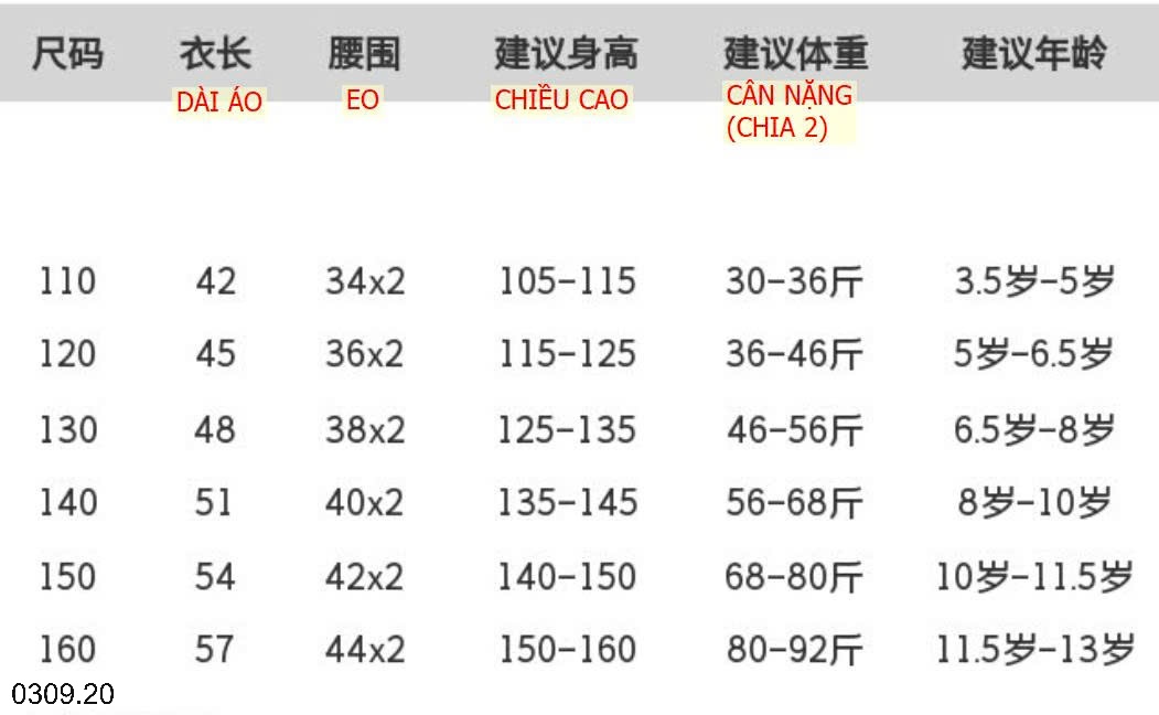 25HA0309.20 - ÁO GILE SIZE ĐẠI BÉ TRAI