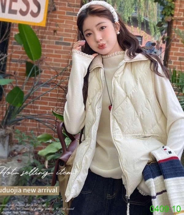 25HA0409.10 - ÁO LEN REN CỔ CHO NỮ