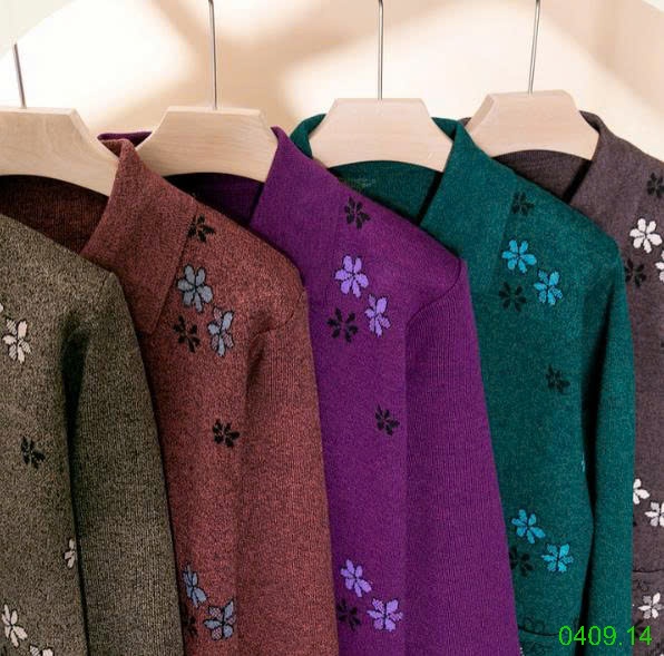 25HA0409.14 - CARDIGAN TÚI HÔNG TRUNG NIÊN TẶNG MẸ