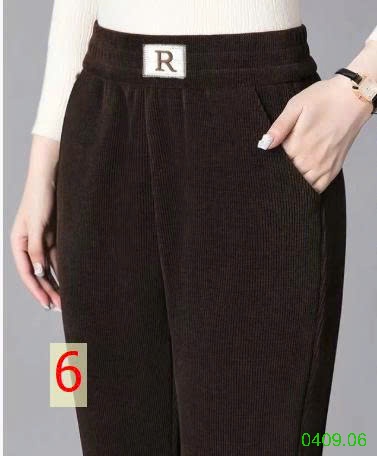 25HA0409.06 - QUẦN NHUNG XUÔNG ỐNG RỘNG CHO NỮ