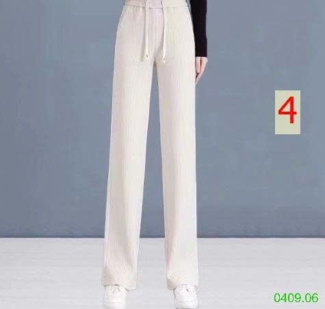 25HA0409.06 - QUẦN NHUNG XUÔNG ỐNG RỘNG CHO NỮ