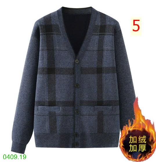 25HA0409.19 - CARDIGAN LÓT LÔNG CỔ V TÚI HÔNG TẶNG BỐ