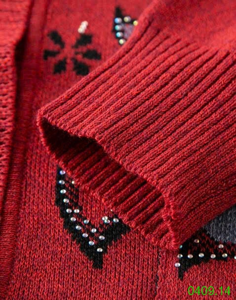 25HA0409.14 - CARDIGAN TÚI HÔNG TRUNG NIÊN TẶNG MẸ