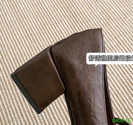 25HA0409.15 - GIÀY MARRY JANE MŨI VUÔNG NƠ