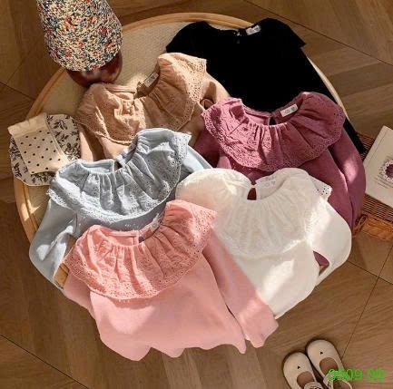 25HA0509.09 - ÁO CỔ THUYỀN ĐIỆU ĐÀ BÉ GÁI