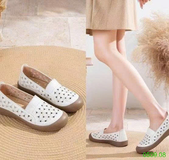 25HA0509.08 - GIÀY BỆT HOA RỖNG THOÁNG KHÍ