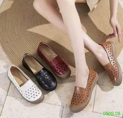 25HA0509.08 - GIÀY BỆT HOA RỖNG THOÁNG KHÍ