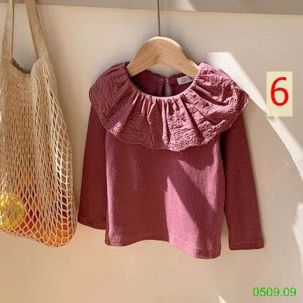 25HA0509.09 - ÁO CỔ THUYỀN ĐIỆU ĐÀ BÉ GÁI