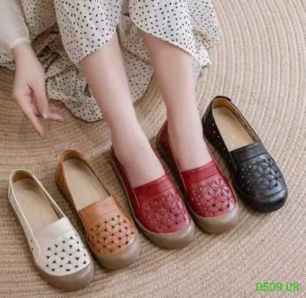 25HA0509.08 - GIÀY BỆT HOA RỖNG THOÁNG KHÍ