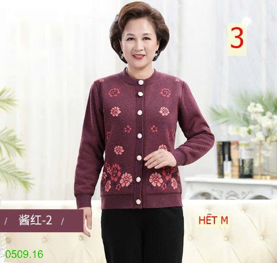 25HA0509.16 - CARDIGAN LEN LÓT LÔNG TẶNG BỐ MẸ