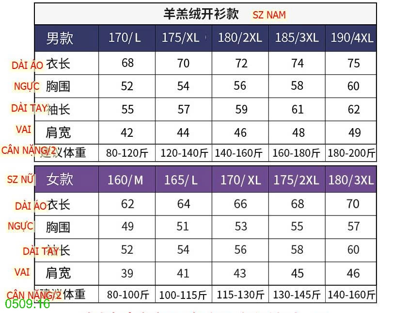 25HA0509.16 - CARDIGAN LEN LÓT LÔNG TẶNG BỐ MẸ