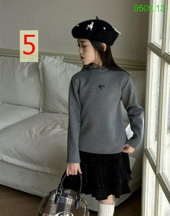 25HA0509.13 - ÁO NỈ HÌNH TIM CỔ BÈO SIZE ĐẠI BÉ GÁI